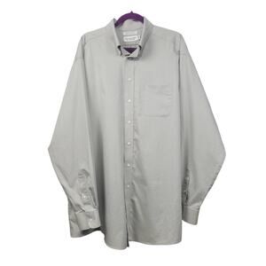 Vintage Roundtree & Yorke Men's Long Sleeve‎ Shirt Size 17.5 -38